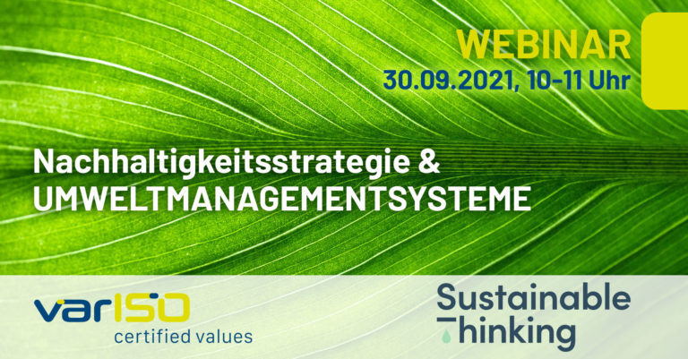 Webinar: Nachhaltigkeitsstrategien und Umweltmanagementsysteme
