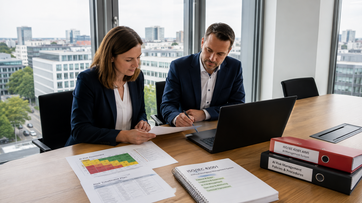 KI Risikomanagement nach ISO 42001 – Fachkräfte bewerten KI-Risiken